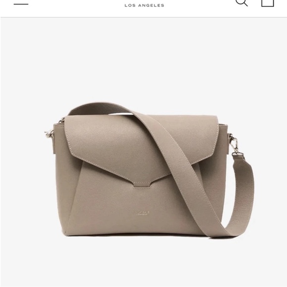 Mina Baie Audrey Leather Bag in Desert - Picture 1 of 8